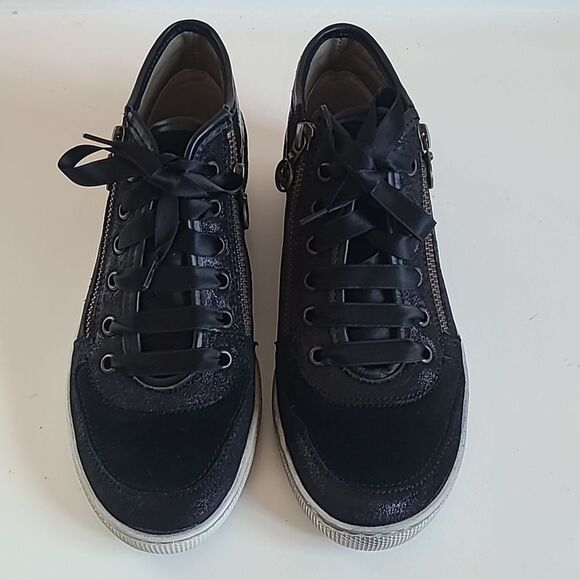 Gerry Weber Black Suede Sneaker Boots French Size EU 37 - Picture 2 of 16